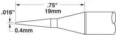 Produktfoto 1 von Metcal / SSC Lötspitze 0,4 mm konisch SSC-6 für MFR-H6-SSC, SP-HC1