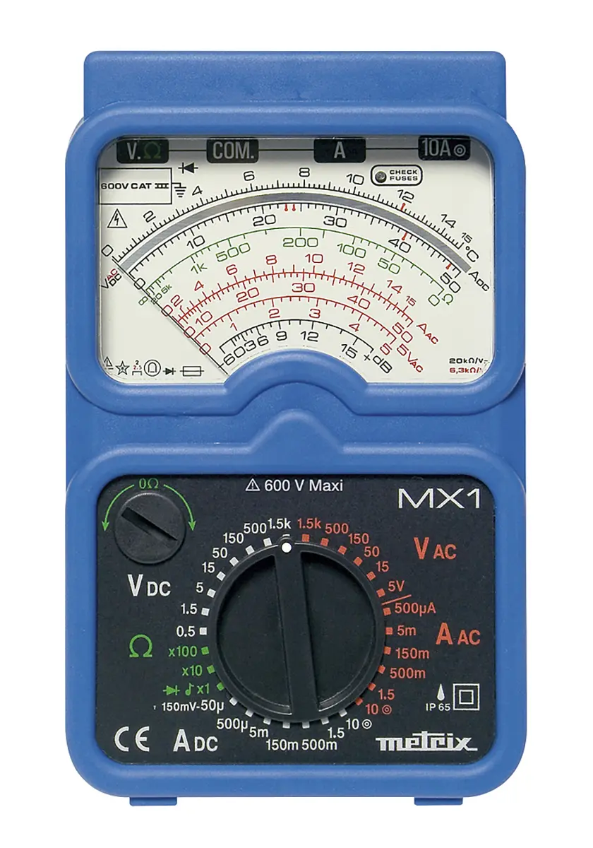 Produktfoto 1 von Metrix MX 1 Tragbar Multimeter / 10 A ac, 20 kΩ