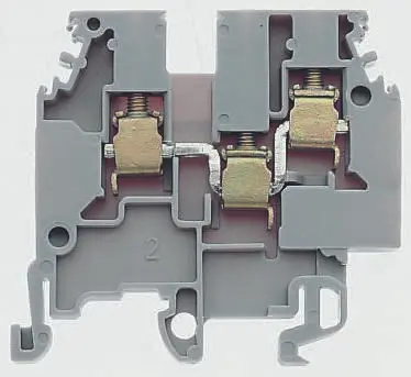Produktfoto 1 von Entrelec SNA Anschlussklemmenblock DIN-Schiene 1 Blau, 4mm², 800V ac Schraubbefestigung