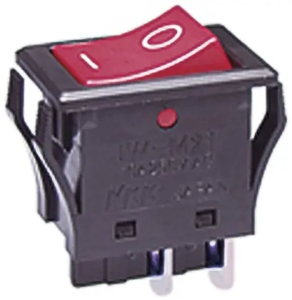 Produktfoto 1 von NKK Switches Panel Wippschalter DPST Ein-Neutral-Ein Ein-Aus, 10A, IP66