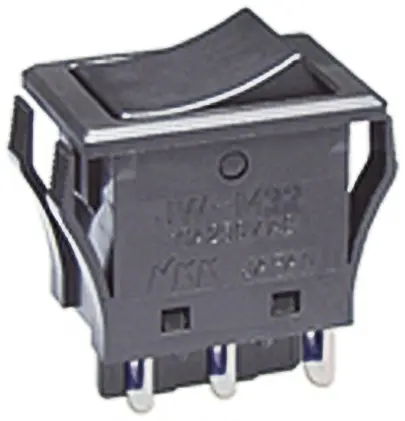 Produktfoto 1 von NKK Switches Panel Kippschalter 2-poliger Umschalter Ein-Neutral-Ein Ein-Ein, 10 A, IP66