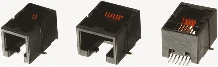Produktfoto 1 von Molex 85502 Buchse Cat3 RJ11-Steckverbinder, 1-Port 6-polig UTP SMD gewinkelt