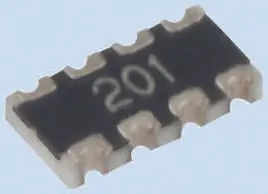 Yageo Serie Arc Widerstands-Array ISOL, 4 x 47 Ω 1 %, Bauform 1206 Konkav