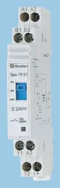 Produktfoto 1 von Finder 19 Interface Relais 24V dc, 1-poliger Umschalter DIN-Hutschiene