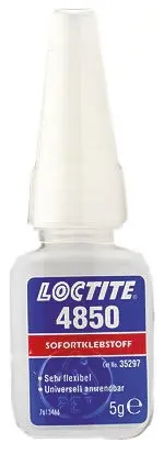 Produktfoto 1 von Loctite Loctite 4850 Sekundenkleber Cyanacrylat Flüssig Klar, Flasche 5 g