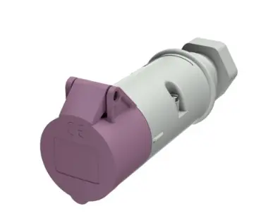 Produktfoto 1 von MENNEKES Leistungssteckverbinder Violett, 25V 2P / 16A, Kabel IP44