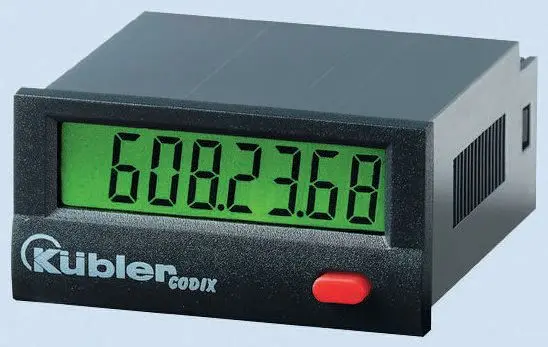 Produktfoto 1 von Kübler CODIX 135 LCD Zähler Elektrisch, Manuell 8-stellig 10 → 260 V ac/dc 0 → 99999999