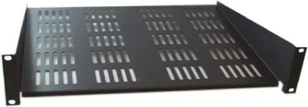Produktfoto 1 von CAMDENBOSS Logic 2 U Auslegerboden, Stahl Schwarz 20kg Belüftet, 446mm x 400 mm x 88 mm