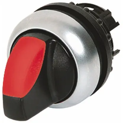 Produktfoto 1 von Eaton RMQ Titan Wählschalterkopf Beleuchtet Rot 3-Positionen 22mm Drehschalter Rastend