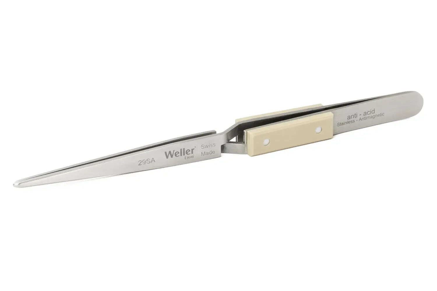 Produktfoto 1 von Erem Edelstahl Pinzette, 150 mm Gerade, Spitze Spitz; Rund Antimagnetisch
