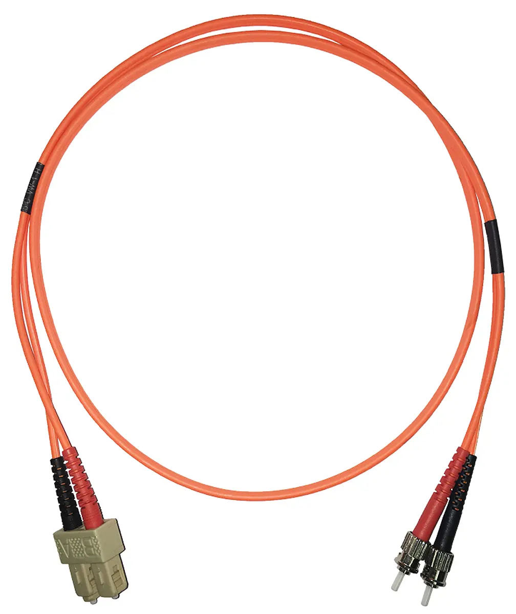 Produktfoto 1 von Molex Premise Networks 91 LWL-Kabel 2 m, Raucharm halogenfrei Orange ST ST