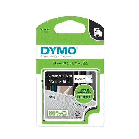 Produktfoto 1 von Dymo Beschriftungsband Schwarz für Dymo, mobiles Etikettiergerät, Dymo 280, Dymo 500TS, Dymo 420P, Dymo PnP, Dymo 360,