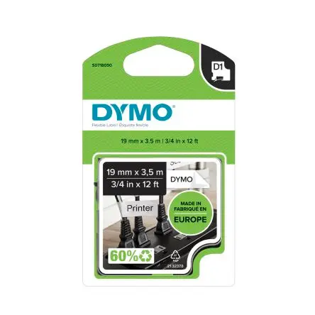 Produktfoto 1 von Dymo Beschriftungsband Schwarz für Dymo 450 DUO, Dymo, mobiles Etikettiergerät, Dymo 500TS, Dymo 360, Dymo 420P auf Weiß