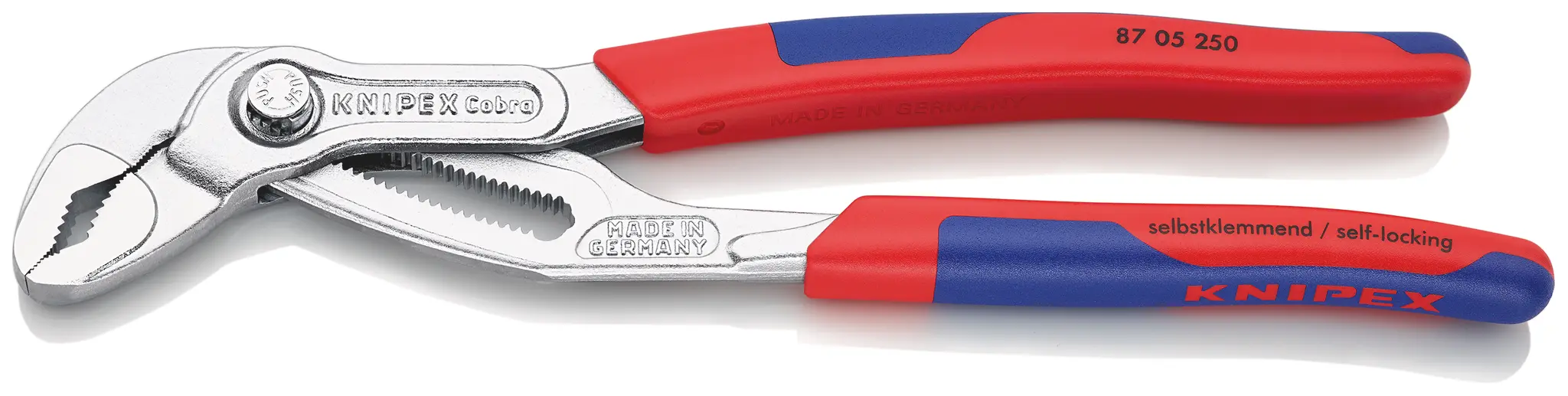 Produktfoto 1 von Knipex Cobra® Wasserpumpenzange / Backen 46mm Nicht parkend 250 mm