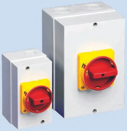 Produktfoto 1 von Allen Bradley 194E Trennschalter 6-polig 16A 7.5 kW Gelb, Rot, Grau, Schwarz IP66 3-phasig