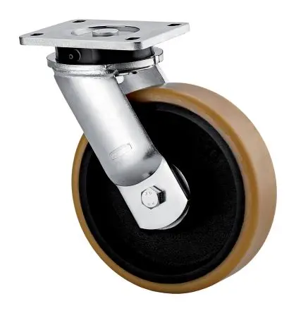 Produktfoto 1 von Tente Drehbar Rolle, Rad ø 200 mm, 1000 kg, Ges H. 245 mm, Rad B. 50 mm, Polyurethan