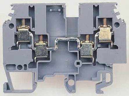 Produktfoto 1 von Entrelec SNA Anschlussklemmenblock DIN-Schiene 1 Blau, 4mm², 800V ac Schraubbefestigung
