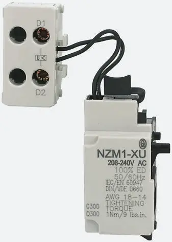 Produktfoto 1 von Eaton Xboard Geräteschutzschalter Unterspannungsauslöser für N(S)1(-4), NZM1(-4), 208 → 240V ac