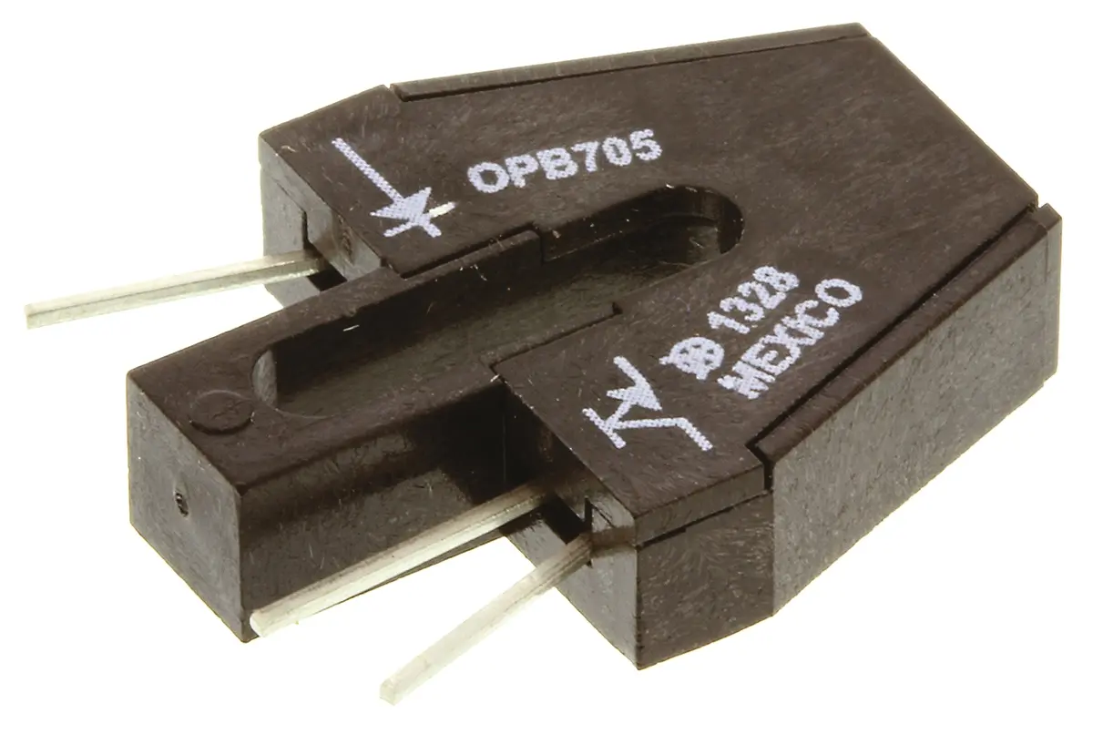 Produktfoto 1 von Optek OPB70 Reflexionslichtschranke 3.8mm Peak Abstand Fototransistor-Ausgang, 4-Pin 1-Kanal Draht, Leiterplattenmontage