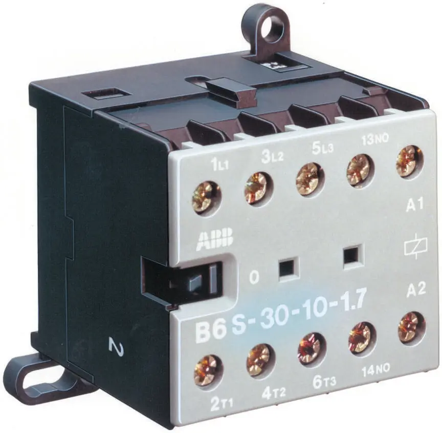 Produktfoto 1 von ABB B7S Schütz 24 V dc-Spule, 3-polig, 690V ac / 20 A 24 V dc 5.5 kW 3 Schließer Motorsteuerung 1-Hilfskontakte