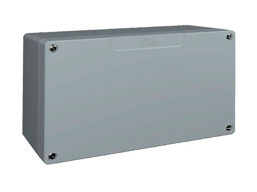Produktfoto 1 von Rittal GA Aluminiumdruckguss Wandanschlusskasten Grau RAL 7001 IP66, HxBxT 160 mm, 260 mm x 91 mm