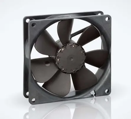 Produktfoto 1 von ebm-papst 3400 N Axiallüfter, Kugel, 12V dc / 2.9 W 242 mA, 3250 U/min, 102 m³/h IP20 92 mm 92mm 25.4 mm