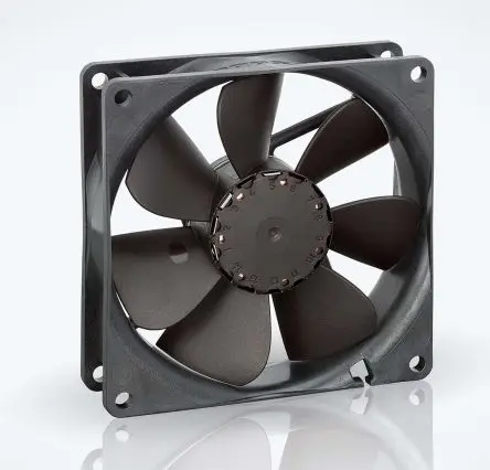 Produktfoto 1 von ebm-papst 3400 N Axiallüfter, Kugel, 24V dc / 3.2 W 113 mA, 3250 U/min, 102 m³/h IP20 92 mm 92mm 25.4 mm