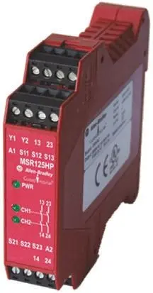 Produktfoto 1 von Allen Bradley 440R/MSR125H/HP Sicherheitsrelais 24V ac/dc, 2 Sicherheitskontakte, Automatisch IEC 61508 Parts 1-7:2010,