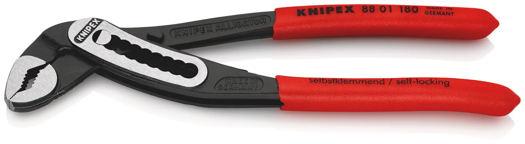Produktfoto 1 von Knipex Alligator® Wasserpumpenzange / Backen 36mm 180 mm VDE 1000V zugelassen