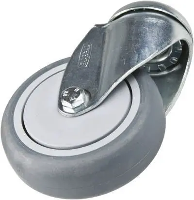 Produktfoto 1 von Tente Drehbar Rolle, Rad ø 100 mm, 100 kg, Ges H. 135 mm, Rad B. 32 mm