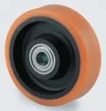 Produktfoto 1 von Tente Rollwagenrolle Gelb, Mat. Polyurethan, 1000 kg Ø 200 mm, B. 50 mm