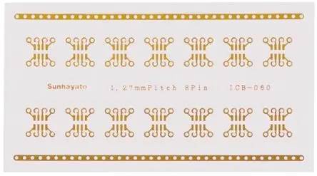Produktfoto 1 von Sunhayato Konvertierungsplatine 8-polig FR4 Epoxid Glasfaser-Laminat Leiterplattenverlängerung 1-seitig 100 mm 55mm