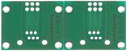Produktfoto 1 von Sunhayato Konvertierungsplatine 12-polig FR4 Epoxid Glasfaser-Laminat Leiterplattenverlängerung 2-seitig 60.96 mm