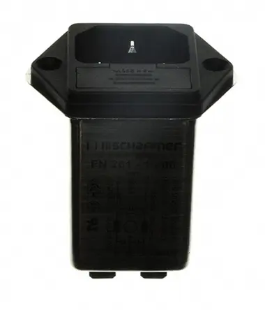 Schaffner IEC/EN 60939  IEC Filter Stecker , 250 V ac / 1A, Tafelmontage / Flachsteck-Anschluss
