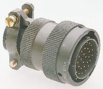 Produktfoto 1 von Amphenol Socapex, 451 Nickellegierung MIL-Spec Rundsteckverbinder Gerade, 3-polig, Kabel, Gehäuse 8 Stecker, MIL-C-26482