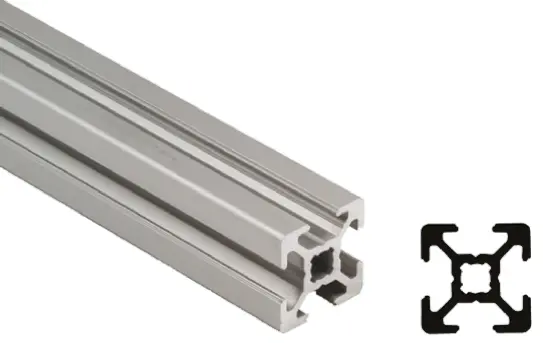 Produktfoto 1 von Bosch Rexroth Silber MGE Aluminium Strebenprofil 40 x 40 mm, 4-fach Nut 10 mm, Länge 2000 mm MGE 13.2