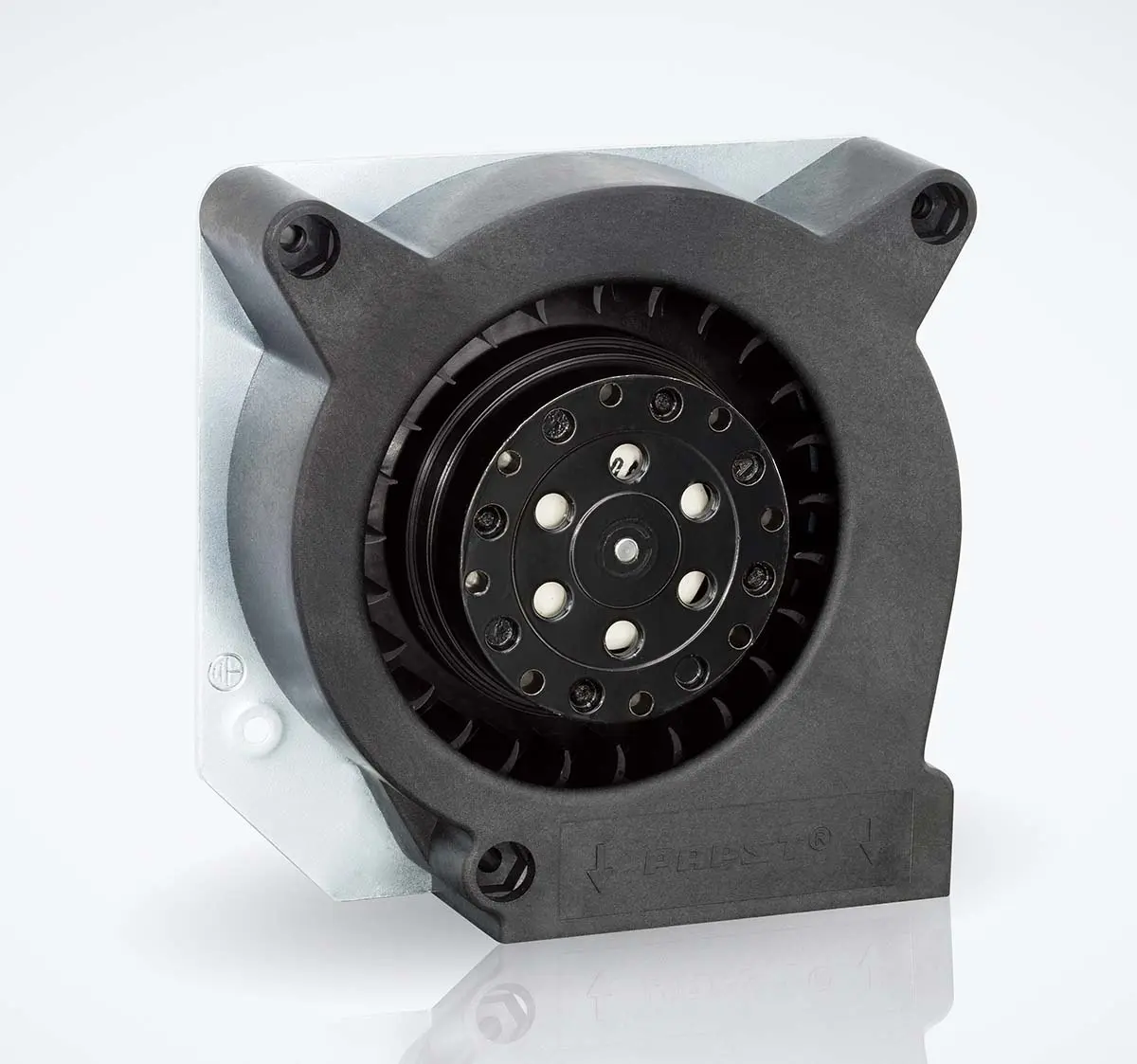 Produktfoto 1 von ebm-papst RL 90 N Radialgebläse, radial, 230 V ac, AC, 56dB, 120.6 x 120.6 x 37mm, 2450U/min, Kugellager