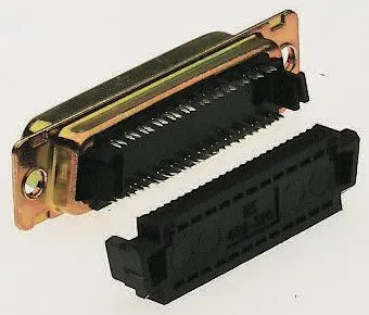 Produktfoto 1 von ITT Cannon Speedy D D-Sub-Steckverbinder gewinkelt, 15-polig 1.27 mm Raster, Kabel Buchse, mit