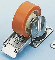 Produktfoto 1 von LAG Drehlager Lenkrolle, Rad ø 125mm, 300kg, Ges H. 162mm, Rad B. 40mm, 105 x 85mm, Platte, Polyurethan-Material inkl