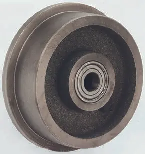 Produktfoto 1 von LAG Rollwagenrolle Blau, Mat. Gusseisen, 1200 kg Ø 200 mm, B. 40 mm