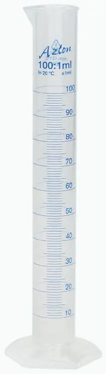 Produktfoto 1 von RS PRO Polypropylen Messzylinder, 2L, L. 535 mm