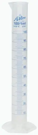 Produktfoto 1 von RS PRO Polypropylen Messzylinder, 2L, L. 535 mm