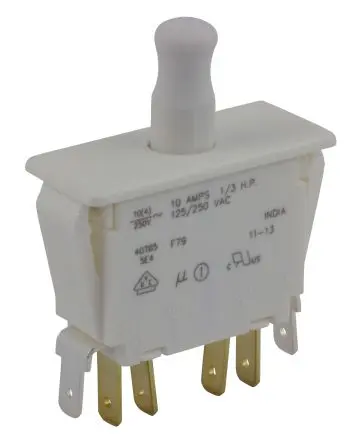 Produktfoto 1 von ZF Türmikroschalter 2-poliger Umschalter Taste 10 A Stecker -40 °C 85 °C
