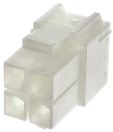 Produktfoto 1 von JST VLP Stecker Steckverbindergehäuse 6.2 mm, 4-polig / 2-reihig Gerade, Kabel für Trennbarer Crimpsteckverbinder Serie