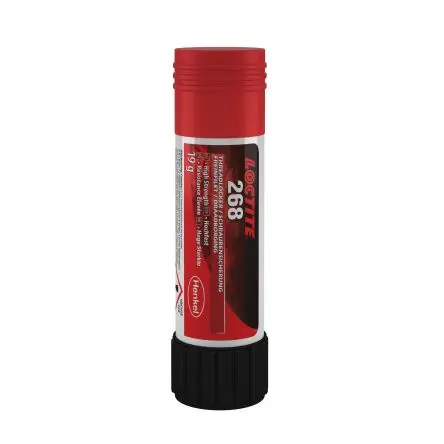 Produktfoto 1 von Loctite 268 Schraubensicherungsklebstoff Wachs Rot, Hebel 19 g, Hochfest aushärtend in 72 h