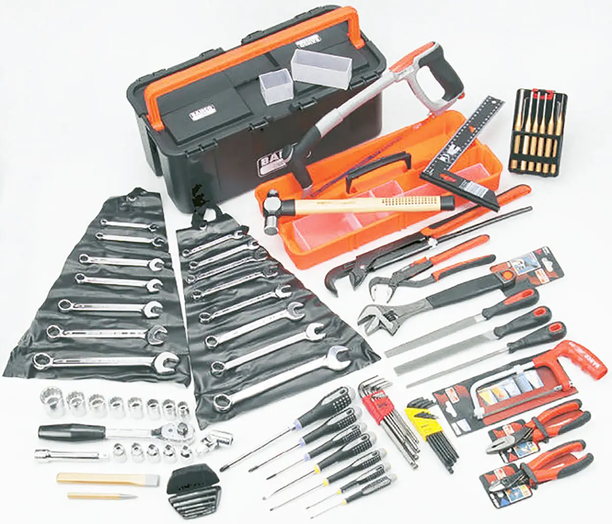 Produktfoto 1 von Bahco Werkzeugsatz für Ingenieure Werkzeugsatz, Rahmenklemme 86-teilig