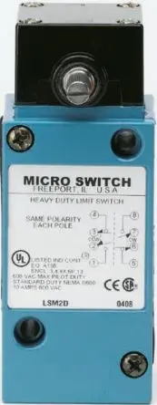 Produktfoto 1 von Honeywell HDLS Endschalter, Drehkopf 2-poliger Umschalter, IP67, Zinkdruckguss 240V ac 10A