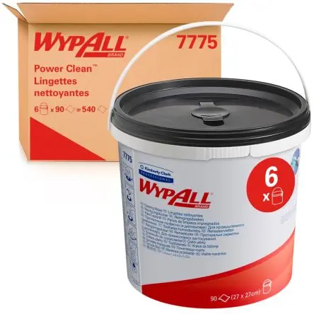 Produktfoto 1 von WYPALL WypAll Feucht Reinigung, Grün Eimer, 27 cm x 27 cm, 540 Tücher pro Packung