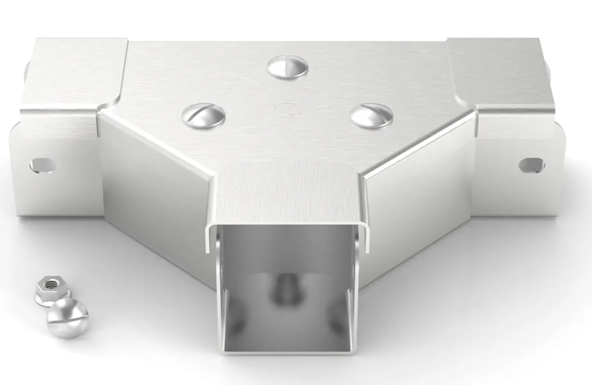 Produktfoto 1 von RS PRO Stainless Steel Kabelkanalzubehör, Edelstahl 304 75 mm 75 mm
