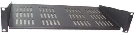 Produktfoto 1 von CAMDENBOSS Logic 2 U Auslegerboden, Stahl Schwarz 20kg Belüftet, 446mm x 280 mm x 88 mm